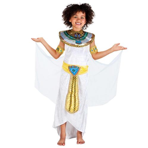 Cleopatra Kostuum Kind Wit, Kinderen en Baby's, Carnavalskleding en Verkleedspullen, Nieuw, Verzenden