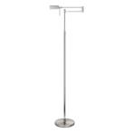 Vloerlamp LED Mini Bari LED 140cm Nickel 2700K   5 Watt, Huis en Inrichting, Ophalen of Verzenden, Nieuw, 100 tot 150 cm
