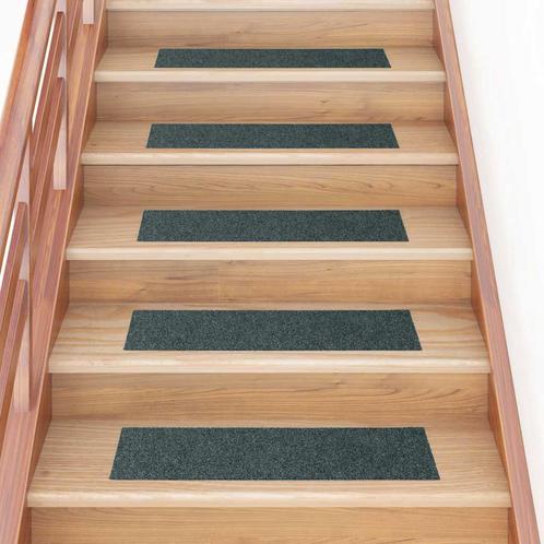 vidaXL Trapmatten zelfklevend 30 st 76x20 cm rechthoekig, Doe-het-zelf en Verbouw, Ladders en Trappen, Nieuw, Verzenden