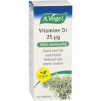 A.Vogel Vitamine D3 25 mcg - 100 Tabletten, Verzenden, Nieuw