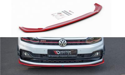Voorspoiler VW Polo MK6 GTI Glans Zwart, Auto-onderdelen, Carrosserie en Plaatwerk, Ophalen of Verzenden