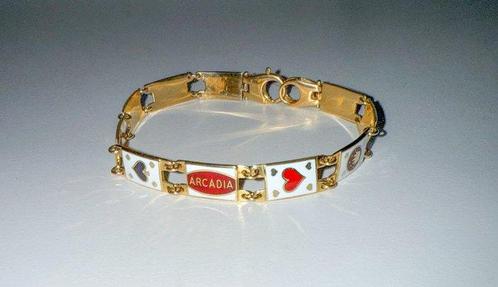 Arcadia - Armband - Poker - 18 karaat Geel goud - Armband, Sieraden, Tassen en Uiterlijk, Antieke sieraden