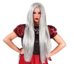 Halloween Pruik Heks Grijs, Verzenden, Nieuw