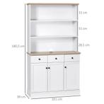 TRUUSK Keukenkast, Buffet, 3 Laden, 3 Planken, 101 X 39 X 18, Verzenden, Nieuw