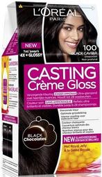 L'OREAL CASTING CREME GLOSS 100 BLACK CAVIAR DIEPZWART HAA.., Verzenden, Nieuw