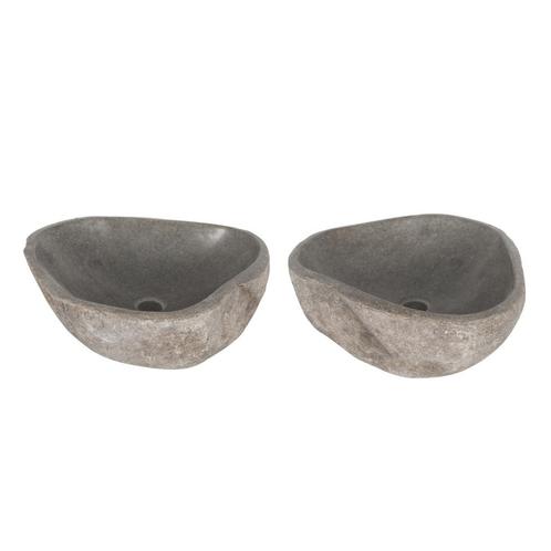 2x Waskom Differnz Lombok 40x50cm Riverstone Grijs, Doe-het-zelf en Verbouw, Sanitair, Overige typen, Nieuw, Ophalen of Verzenden