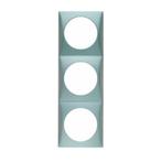 Berker Afdekraam Flow 3-Vaks Chroom Hoogglans, Caravans en Kamperen, Ophalen of Verzenden, Nieuw