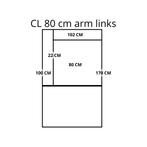 Leren elementenbank Flow - cl 80 arm links, Nieuw, Leer, Ophalen of Verzenden, Rechte bank