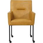 Leren eetkamerstoel Lucky - Granada Amber (cognac) -, Huis en Inrichting, Stoelen, Overige kleuren, Nieuw, Leer, Ophalen of Verzenden