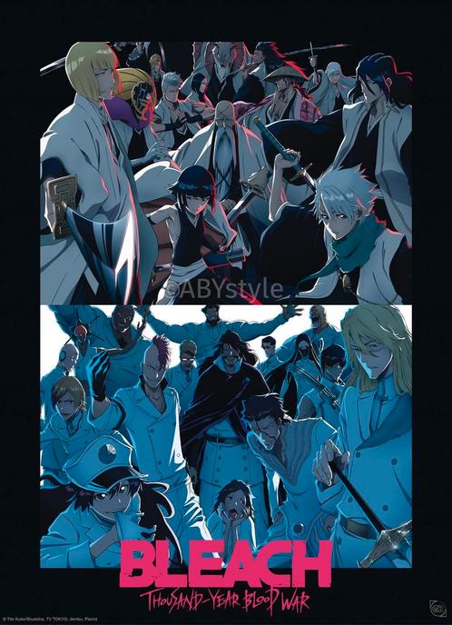 Poster Bleach TYBW Shinigami vs Quincy 38x52cm, Verzamelen, Posters, Nieuw, A1 t/m A3, Verzenden