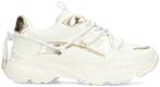 POSH by Poelman MADEE Dames Sneakers - Wit Met Gouden Combin, Verzenden, Nieuw, Wit