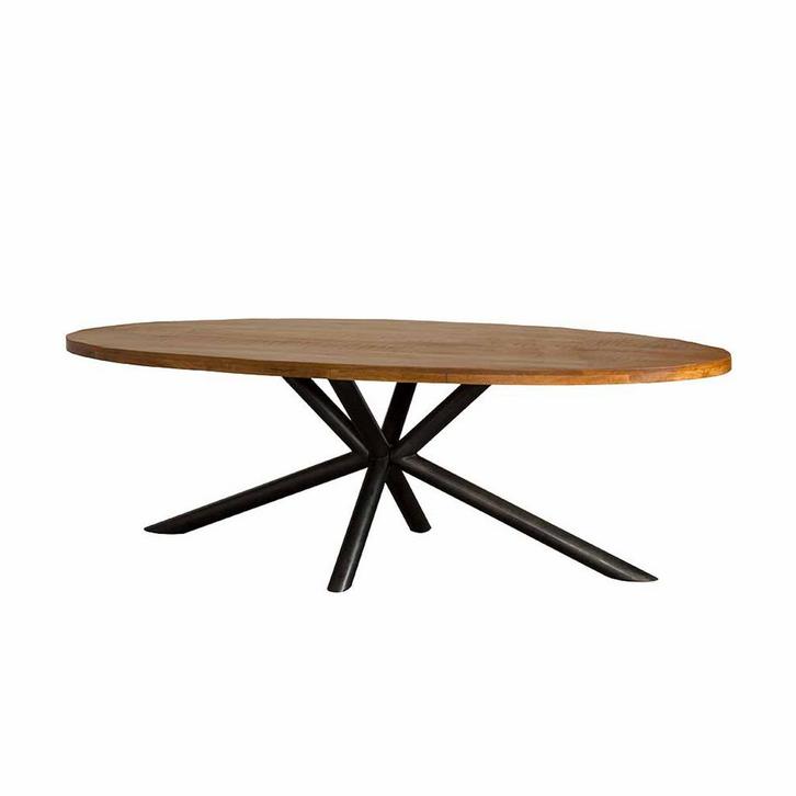 *WOONWINKEL* Tower Living Selva Mangohout Eettafel Ovaal 200, Huis en Inrichting, Tafels | Eettafels, Nieuw, Verzenden