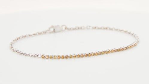 Zonder Minimumprijs - Armband 14 kt. - 0.42ct. tw. Diamant, Sieraden, Tassen en Uiterlijk, Armbanden