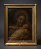 École espagnole (c.1700) - Saint Joseph avec lEnfant