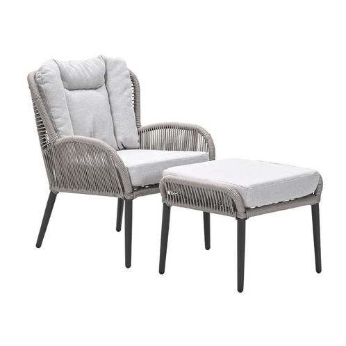 Garden Impressions Bentong loungestoel incl voetenbank -, Tuin en Terras, Tuinsets en Loungesets, Verzenden