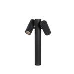 Staande buitenlamp zwart 50 cm 2-lichts verstelbaar - Duo, Tuin en Terras, Buitenverlichting, Nieuw, Minder dan 50 watt