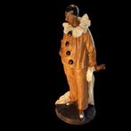Beeld, Pierrot à la guitare - 50 cm - Metaal