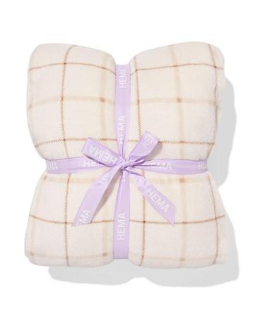 HEMA Plaid 130x150cm sherpa natural beschikbaar voor biedingen
