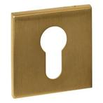 Deurbeslag | Cilinderrozet | Intersteel (Vierkant, Messing), Doe-het-zelf en Verbouw, Hang- en Sluitwerk, Verzenden, Nieuw