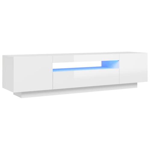 Hoogglans Wit TV Meubel 160cm - Tweedekansje! OP = OP, Huis en Inrichting, Kasten | Televisiemeubels, 25 tot 50 cm, Nieuw, Overige houtsoorten