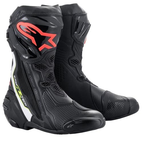 Alpinestars Supertech R Zwart Wit Rood Flu Geel Flu, Motoren, Kleding | Motorkleding, Heren, Nieuw met kaartje, Laarzen, Verzenden