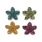 Haarklemmen Set XL Bloem Lelie 8cm Panter Print Color, Nieuw