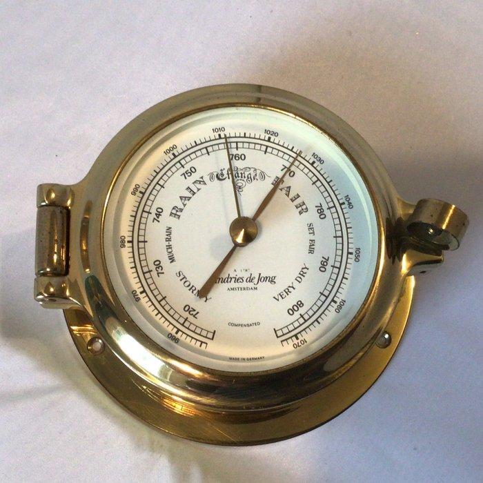 Barigo - Barometer - Messing - Andries de Jong, Amsterda, Antiek en Kunst, Curiosa en Brocante