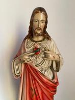 sculptuur, Heiliges Herz Jesu - 53 cm - Gips, Antiek en Kunst