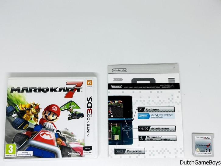Nintendo 3DS - Mario Kart 7 - HOL, Spelcomputers en Games, Games | Nintendo 2DS en 3DS, Gebruikt, Verzenden
