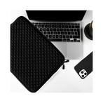 Laptop Sleeve 15,6 inch diamant look zwart, Computers en Software, Laptophoezen, Ophalen of Verzenden, Nieuw, PCM Neutraal