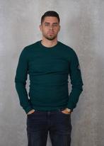 -30% Calvin Klein  Calvin Klein Badge waffle ls tee  maat XS, Verzenden, Nieuw, Groen