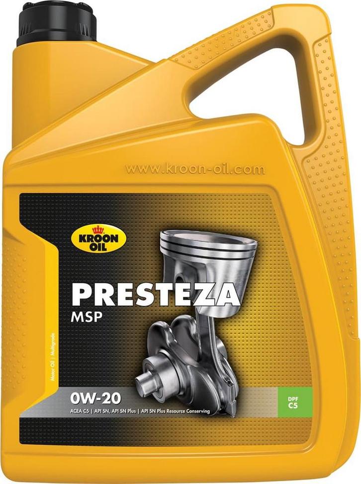 KROON OIL | Presteza MSP 0W-20 5 liter, Auto diversen, Auto-accessoires, Nieuw, Ophalen of Verzenden