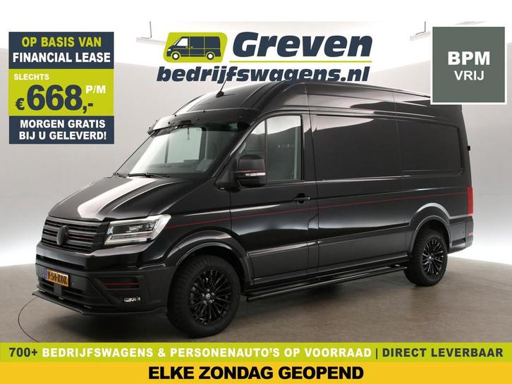 Volkswagen Crafter 2.0 TDI DSG HERO EDITION L3H3 | 140PK |, Auto's, Bestelauto's, Te koop, Automaat, Financial lease, Diesel, Zwart