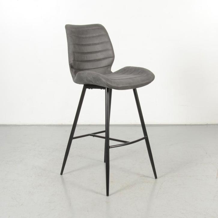 Barkruk Boden, antraciet, 4-poot onderstel, Huis en Inrichting, Stoelen, Ophalen of Verzenden