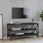vidaXL Tv-meubel 100x40x50 cm bewerkt hout zwart, Verzenden, Nieuw