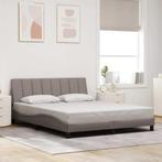 vidaXL Bedframe zonder matras Hanko stof taupe 160x200 cm, Verzenden, 200 cm, Stof, 160 cm