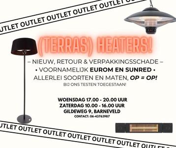 Outlet Heaters Sunred - Eurom Terrasheater Terrasverwarming beschikbaar voor biedingen