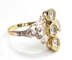 Zonder Minimumprijs - Ring - 9 kt. Geel goud, Zilver -, Sieraden, Tassen en Uiterlijk, Ringen, Nieuw