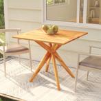 vidaXL Tuintafel 85x85x75 cm massief acaciahout, Tuin en Terras, Tuintafels, Verzenden, Nieuw, Hout