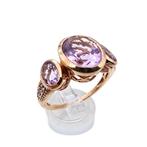 Zonder Minimumprijs - Ring Zilver - Amethist, Nieuw