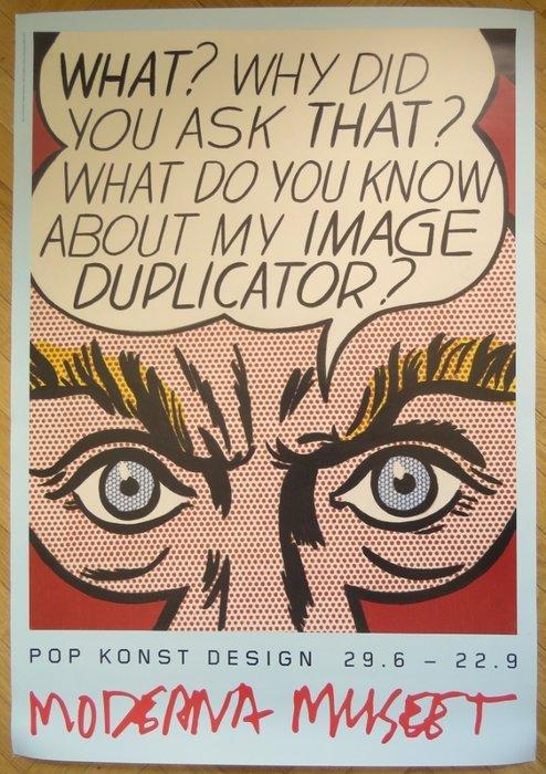 Roy Lichtenstein - Affiche originale dexposition - Pop Art, Antiek en Kunst, Kunst | Designobjecten