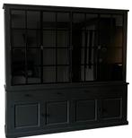 Buffetkast Soest antraciet met stalen deuren 250 x 240cm, Huis en Inrichting, Kasten | Buffetkasten, Ophalen of Verzenden, Nieuw