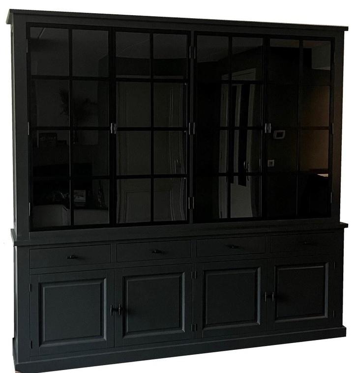 Buffetkast Soest antraciet met stalen deuren 250 x 240cm, Huis en Inrichting, Kasten | Buffetkasten, Ophalen of Verzenden