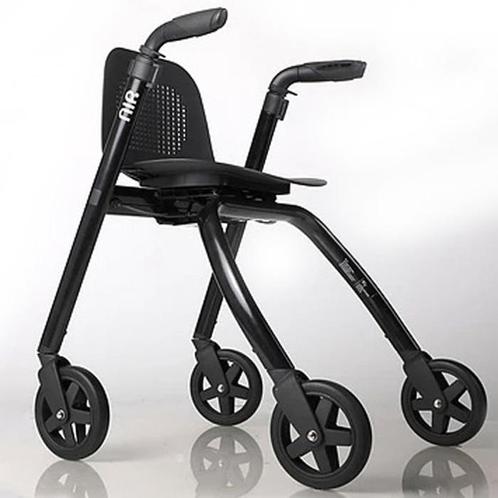 Mobio Rollator Nip-Glide Escape, zwart, Diversen, Verpleegmiddelen, Ophalen of Verzenden