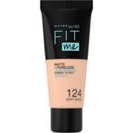 Maybelline New York Fit Me Matte + Poreless 124 Soft Sand, Sieraden, Tassen en Uiterlijk, Uiterlijk | Cosmetica en Make-up, Verzenden