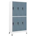 vidaXL Lockerkast 90x45x180 cm staal lichtgrijs en, Huis en Inrichting, Kasten | Lockerkasten, Verzenden, Nieuw
