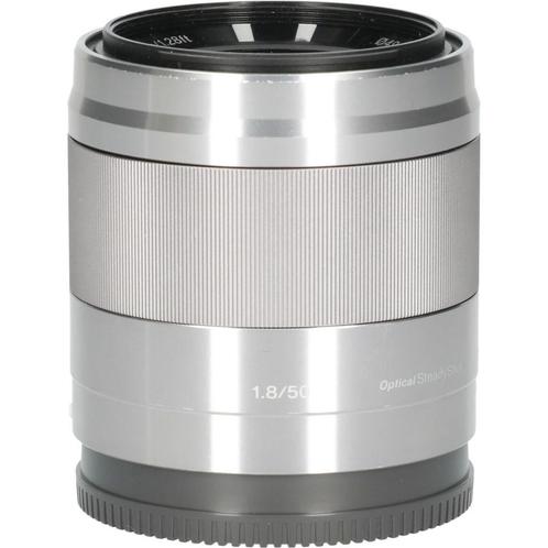 Tweedehands Sony Nex 50mm f/1.8 OSS Zilver CM9014, Audio, Tv en Foto, Fotografie | Lenzen en Objectieven, Standaardlens, Gebruikt