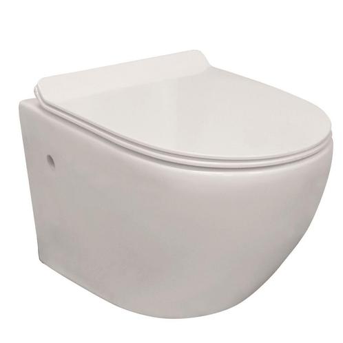 Wandcloset Aquaflow zonder Spoelrand met Soft-close Take-off, Doe-het-zelf en Verbouw, Sanitair, Overige typen, Nieuw, Ophalen of Verzenden