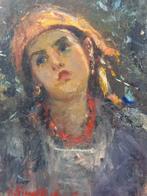 Adolfo Feragutti Visconti (1850-1924), attribuit - Ritratto, Antiek en Kunst