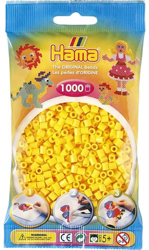 Hama - Strijkkralen Geel (1000 stuks) | Hama - Hobby, Hobby en Vrije tijd, Knutselen, Nieuw, Verzenden